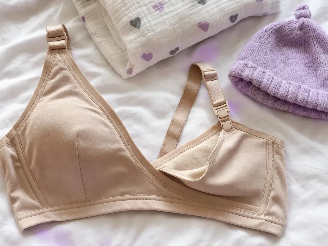 Soutien-gorge d'allaitement sans armature à clip d'ouverture